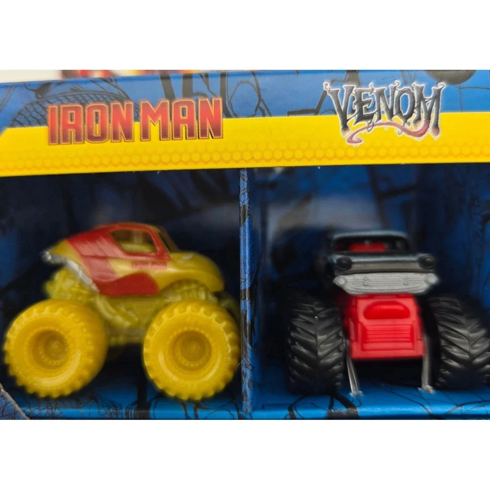 Monster Jam Mini Marvel Trucks Iron Man Venom Spider Man Series 2 Spin Master 24
